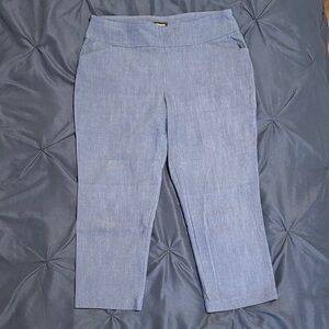 Blue Cropped Pants